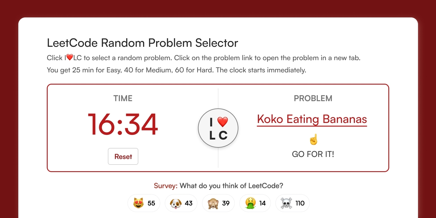 Screenshot of Love LeetCode App